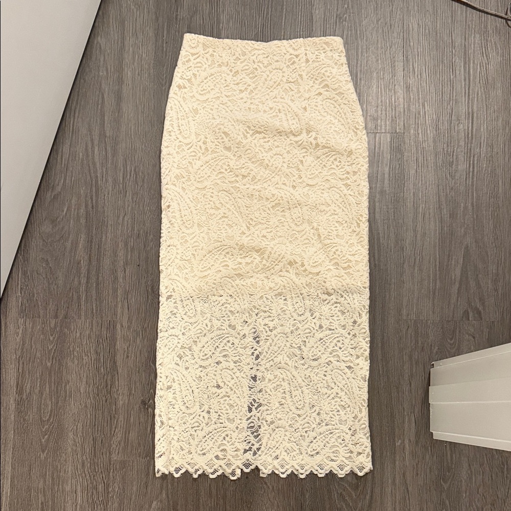 Lack midi skirt